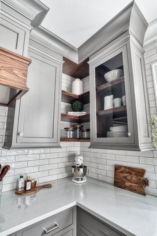 shelves for corner kitchen cabinet
