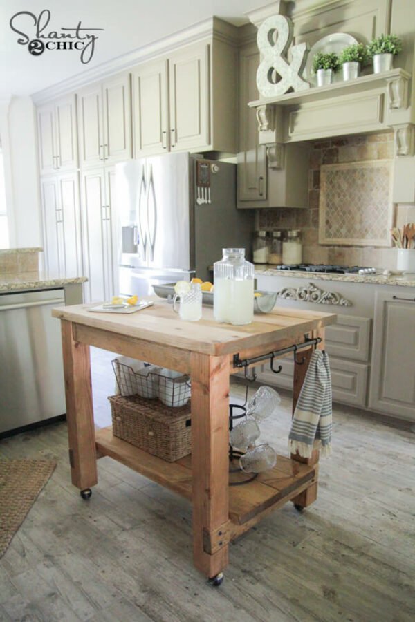 small kitchen table with storage