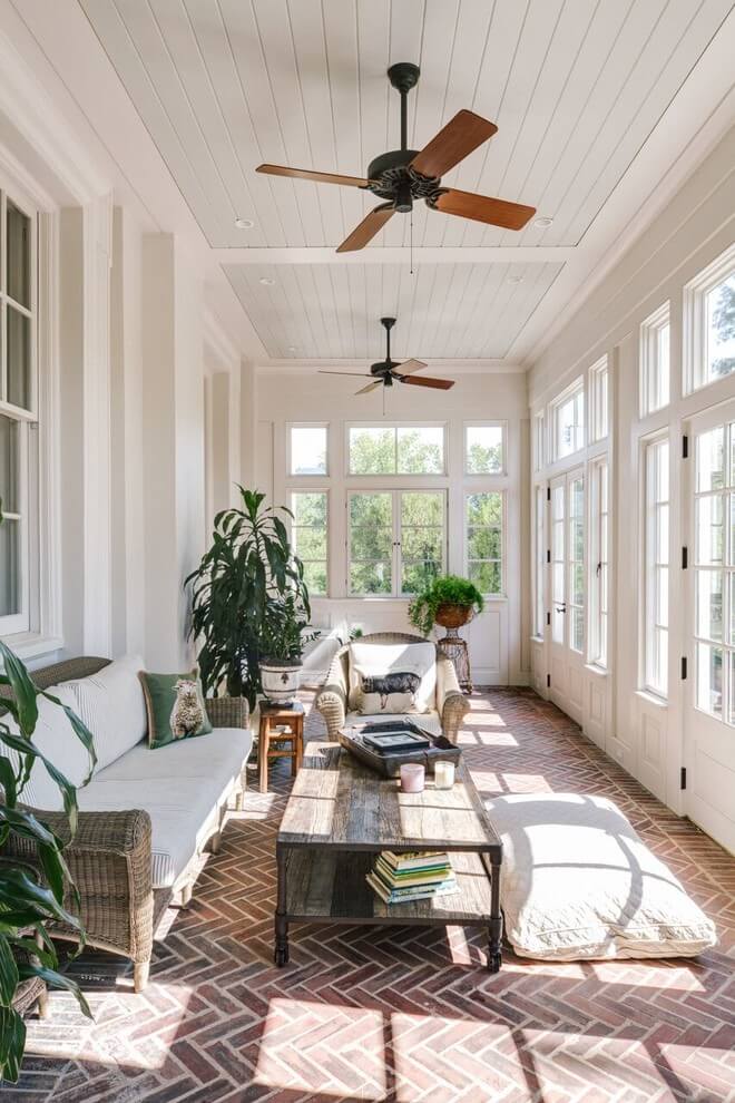 sunroom window treatment ideas