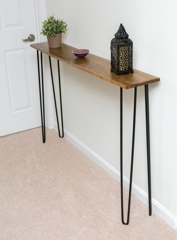 DIY Hairpin Leg Console Table