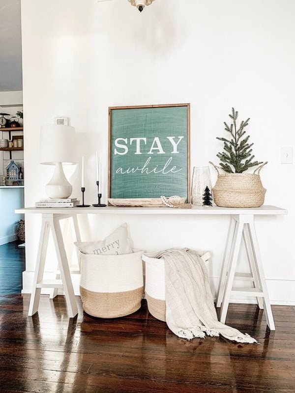 Farmhouse DIY Console Table