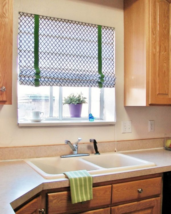 No Sew Roman Shades Using Blinds