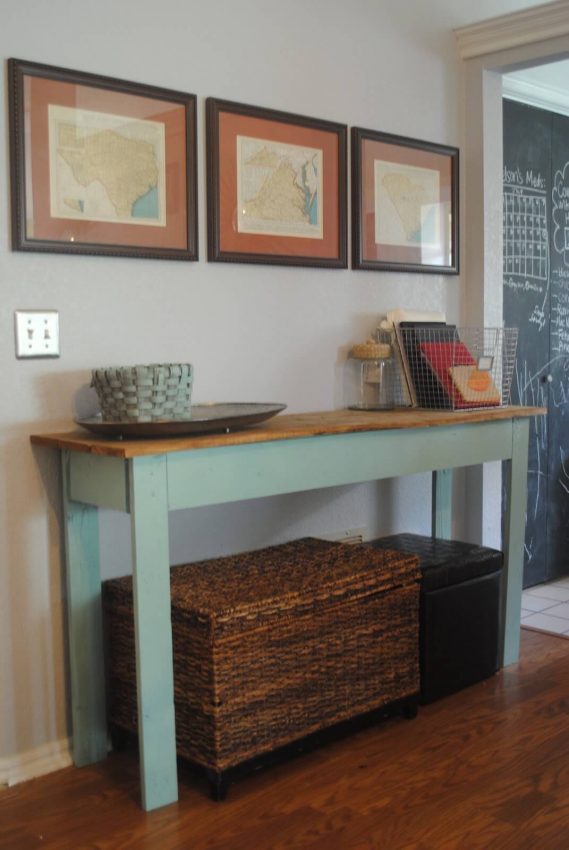 easy diy console table