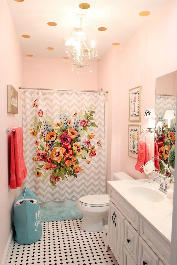 teenage girl bathroom paint ideas