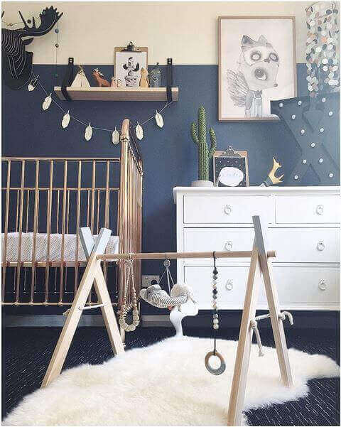 28. Baby Boy Bedroom with Bold Colors and Patterns Baby Room Ideas Boy with Bold Colors and Patterns - Harptimes.com