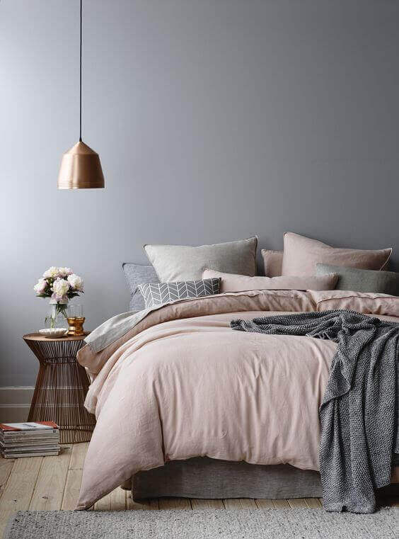 Bedroom Paint Colors The Collaboration of Grey and Copper - Harptimes.com