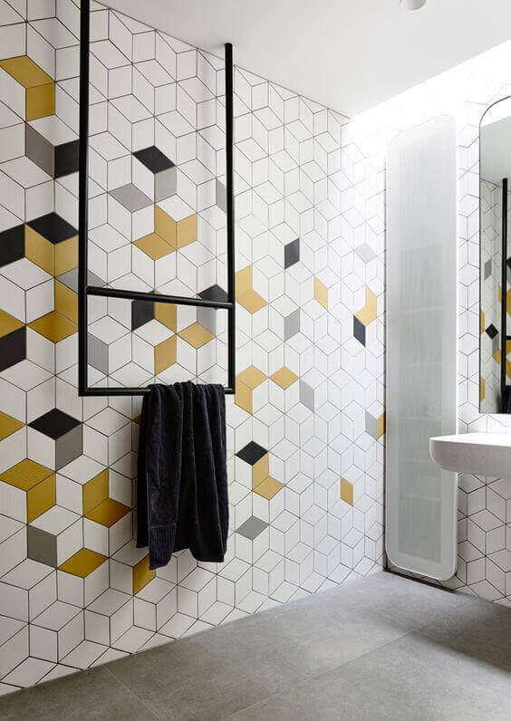 Bedroom Paint Colors Tints of Yellow in Geometric Style - Harptimes.com