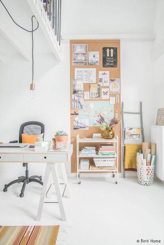Cork Board Ideas Focal Point of an Office - Harptimes.com