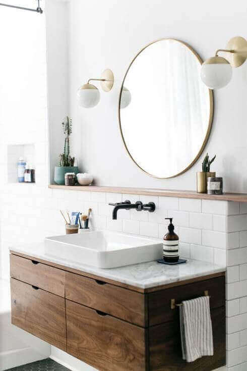 DIY Oval Vanity Mirror Wall-Mounted Lights - Harptimes.com