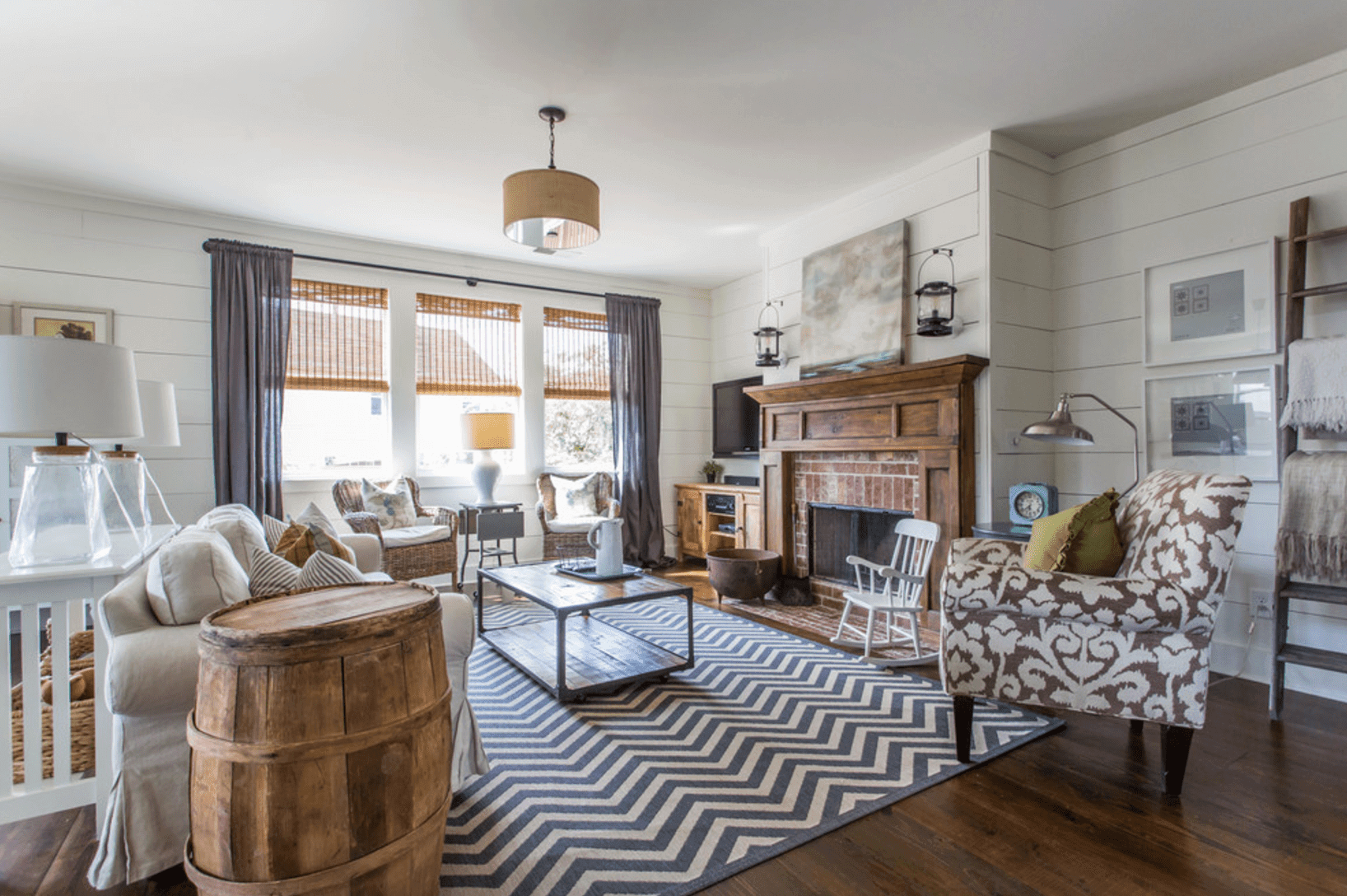 18. Farmhouse Living Room Ideas Grey Farmhouse Living Room Ideas