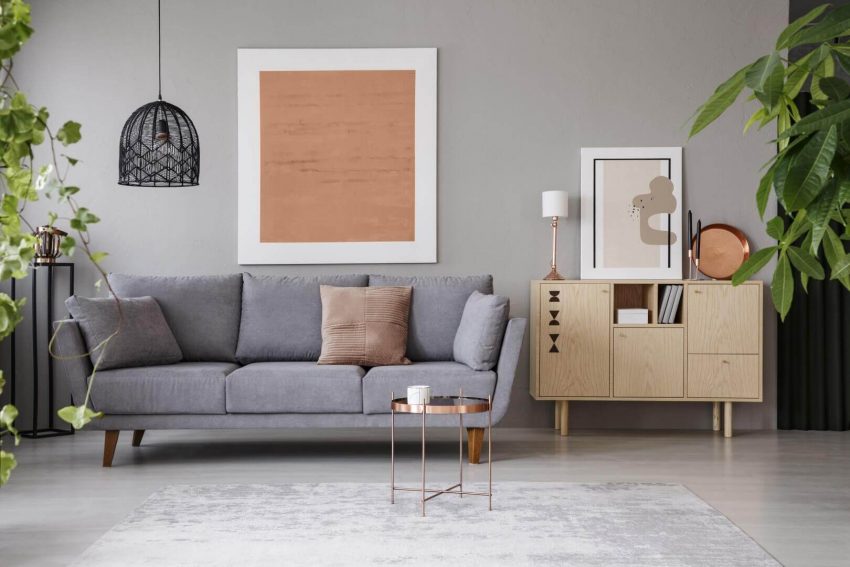 1. Grey Living Room with Minimalist Touch Grey Living Room Ideas with Minimalist Touch