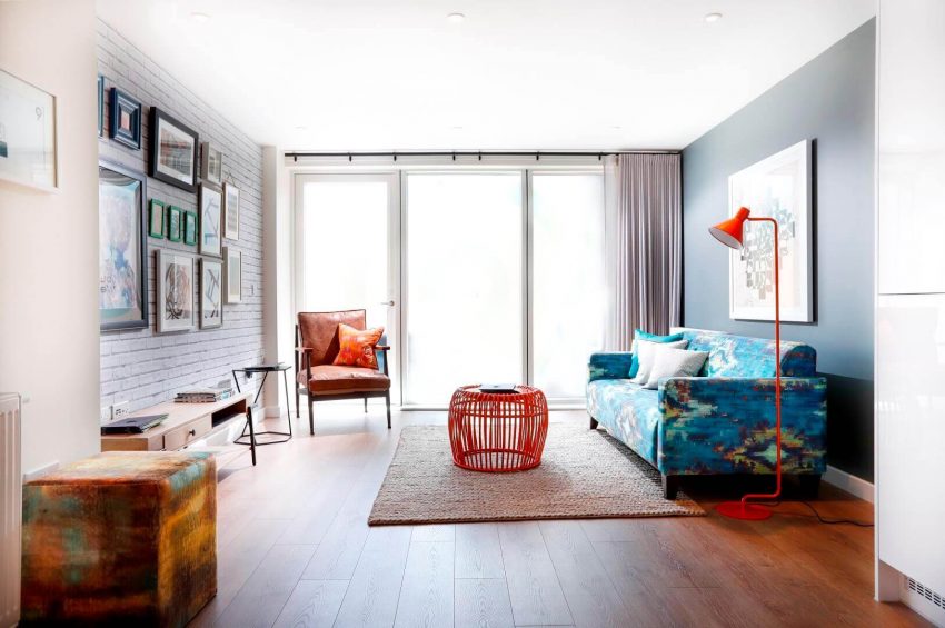 5. Grey Living Room with Orange Accent Grey Living Room Ideas with Orange Accent