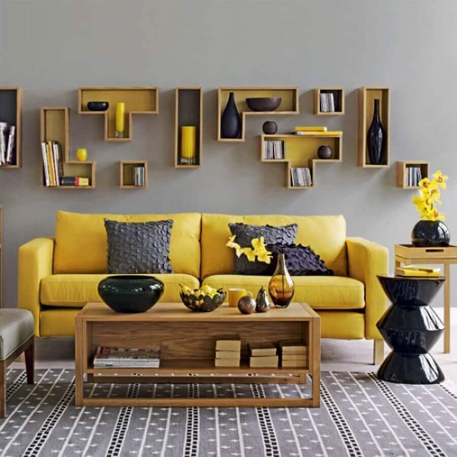 14. Grey and Yellow Living Room Ideas Grey and Yellow Living Room Ideas