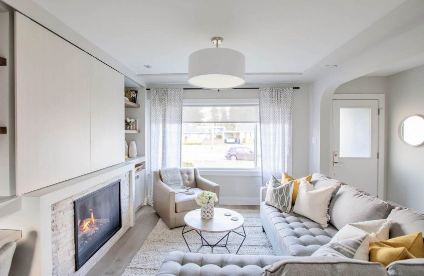 9. Mellow Grey Living Room Mellow Grey Living Room Ideas