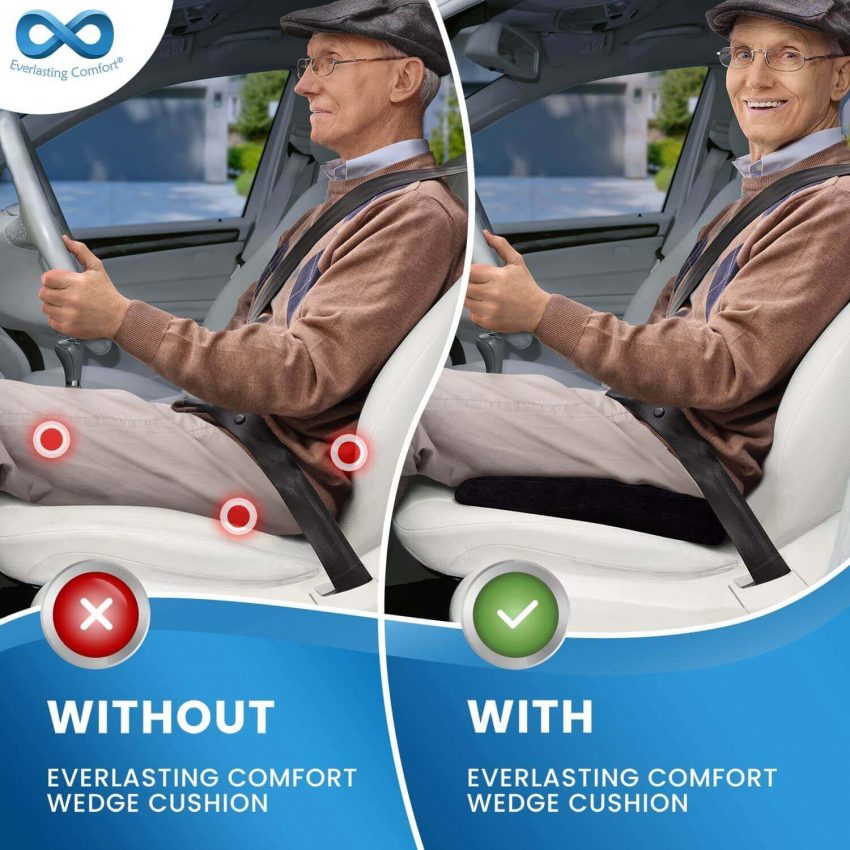 Make Your Car Seat Comfortable Using A Wedge Seat Cushion