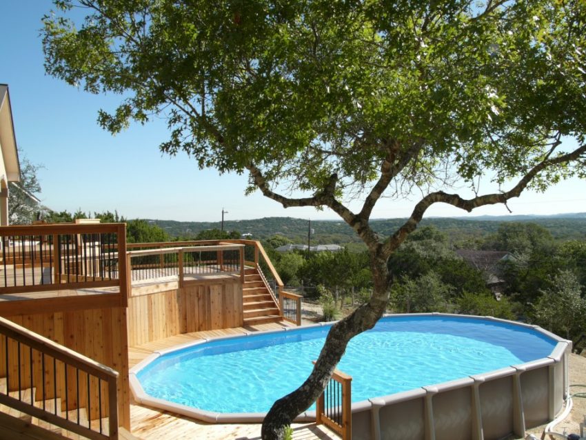 Best Above Ground Pools with Decks Design and Ideas