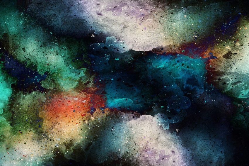 black canvas painting ideas galaxies