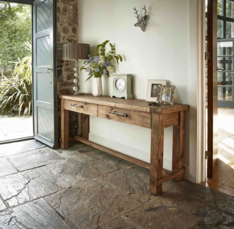 rustic console table ideas
