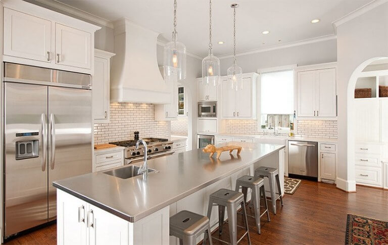 white kitchen countertop ideas with oak cabinets
